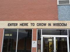 entrance to a school